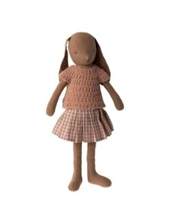 Maileg Bunny Size 3 In Knitted Shirt + Skirt