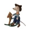 Maileg Cowboy Mouse On Rocking Horse, Little Brother -LITTLE Baby Gear little maileg cowboy mouse on rocking horse little brother 1172743705