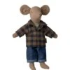 Maileg Dad Mouse - Light Brown -LITTLE Baby Gear little maileg dad mouse light brown 1155572187
