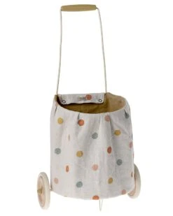 Maileg Dots Trolley In Yellow