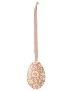 Maileg Flowers Easter Egg Ornament In Dark Powder