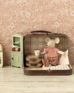 Maileg Knitted Blouse And Skirt In Suitcase For Grandma Mouse -LITTLE Baby Gear little maileg knitted blouse and skirt in suitcase for grandma mouse 47947910447396