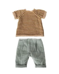 Maileg Knitted Shirt + Pants In Size 3