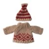 Maileg Knitted Sweater + Hat For Mum Mouse -LITTLE Baby Gear little maileg knitted sweater hat for mum mouse 50368004489508