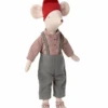Maileg Medium Christmas Mouse Boy 2 Maileg Medium Christmas Mouse Boy -LITTLE Baby Gear little maileg medium christmas mouse boy 29812750647338
