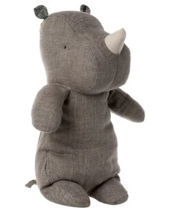 Maileg Medium Safari Friends Rhino In Dark Grey