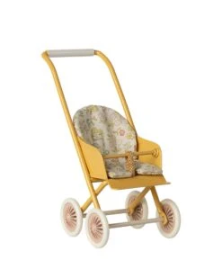 Maileg Micro Stroller In Yellow