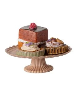 Maileg Mini Cakes + Cakestand -LITTLE Baby Gear little maileg mini cakes cakestand 50368062783780