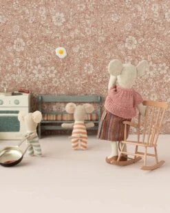 Maileg Mini Rocking Chair In Dark Powder -LITTLE Baby Gear little maileg mini rocking chair in dark powder 47947848679716