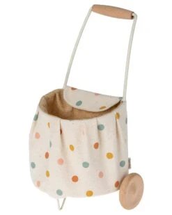 Maileg Mini Trolley In Multi Dots -LITTLE Baby Gear little maileg mini trolley in multi dots 29156804001834