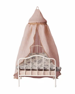Maileg Miniature Bed Canopy In Rose -LITTLE Baby Gear little maileg miniature bed canopy in rose 29812733771818