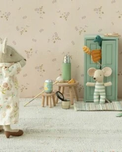 Maileg Mouse Closet In Soft Blue -LITTLE Baby Gear little maileg mouse closet in soft blue 50368065732900