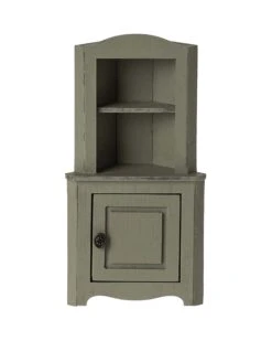 Maileg Mouse Corner Cabinet In Light Green