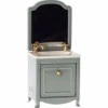 Maileg Mouse Sink With Mirror In Dark Mint -LITTLE Baby Gear little maileg mouse sink with mirror in dark mint 29812765720618