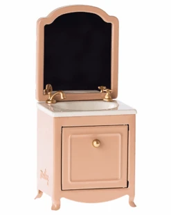 Maileg Mouse Sink With Mirror In Dark Powder