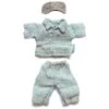 Maileg Pyjamas For Dad Mouse In Teal Stripe -LITTLE Baby Gear little maileg pyjamas for dad mouse 5796740825130