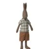 Maileg Rabbit, Size 3 - Brown Shirt And Shorts