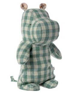 Maileg Safari Friends Medium Hippo In Check