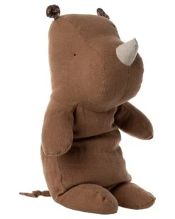 Maileg Safari Friends Medium Rhino In Chocolate
