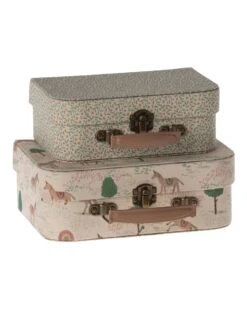 Maileg Set Of 2 Suitcases In Unicorn