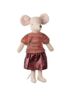 Maileg Skirt And Knitted Blouse, Mum Mouse -LITTLE Baby Gear little maileg skirt and knitted blouse mum mouse 1155572190