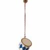 Maileg Small Drum Metal Ornament In Dark Blue