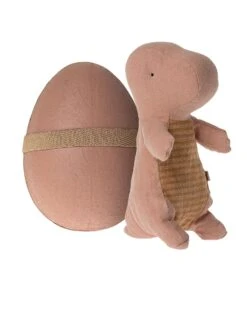 Maileg Small Gantosaurus In Egg In Old Rose