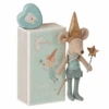 Maileg Tooth Fairy Mouse In Matchbox In Blue -LITTLE Baby Gear little maileg tooth fairy mouse in matchbox in blue 29812729970730