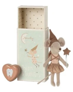 Maileg Tooth Fairy Mouse In Matchbox Rose