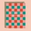 Christmas Checkerboard Card -LITTLE Baby Gear little mellowworks christmas checkerboard card 45914942079268