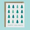 Christmas Trees Happy Holidays Card