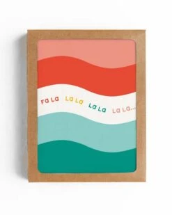 Retro Wave Christmas Card, Set Of 6