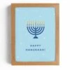 Happy Hanukkah Menorah Card Set Of 6 -LITTLE Baby Gear little mellowworks happy hanukkah menorah card set of 6 45914809696548