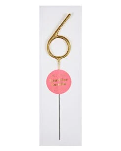 Meri-Meri #6 Sparkler In Gold