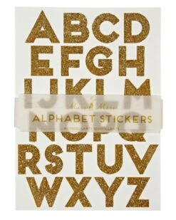 Meri-Meri All Wrapped Up Alphabet Stickers In Gold