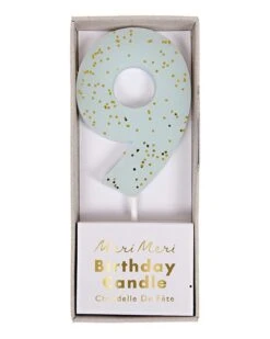 Meri-Meri Blue #9 Candle