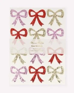 Meri-Meri Eco Glitter Bow Stickers