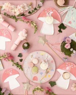 Meri-Meri Fairy Mushroom Plates -LITTLE Baby Gear little meri meri fairy mushroom plates 42168296177956