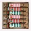 Meri-Meri Festive Stripe Sausage Dog Crackers