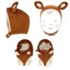 Meri-Meri Fox Baby Bonnet And Booties Set