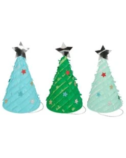Meri-Meri Fringed Christmas Tree Party Hats