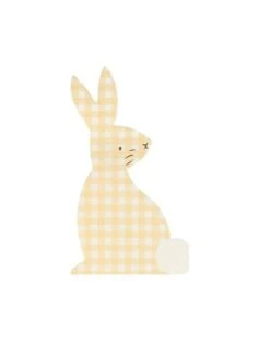 Meri-Meri Gingham Bunny Napkins -LITTLE Baby Gear little meri meri gingham bunny napkins 28942340948010