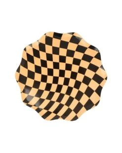 Meri-Meri Halloween Checker Side Plates -LITTLE Baby Gear little meri meri halloween checker side plates 42168383799588