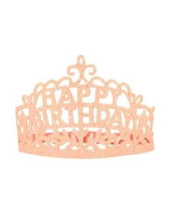 Meri-Meri Happy Birthday Tiara In Peach
