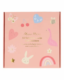Meri-Meri Heart Concertina Valentine Cards + Stickers