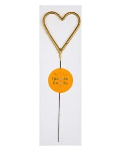 Meri-Meri Heart Sparkler In Gold