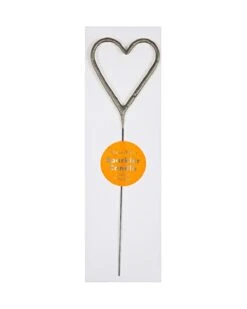 Meri-Meri Heart Sparkler In Silver