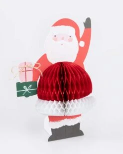 Meri-Meri Honeycomb Santa Stand Up Card