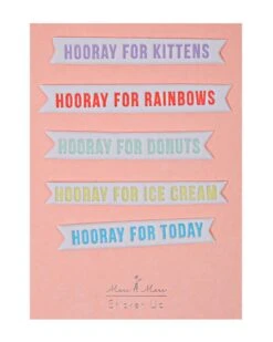 Meri-Meri Hooray Phrase Stickers