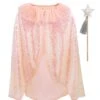 Meri-Meri Iridescent Sequin Cape + Wand Set -LITTLE Baby Gear little meri meri iridescent sequin cape wand set 29018452721706